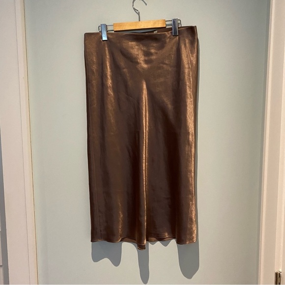 Vince Satin Slip Skirt - Picture 3 of 5